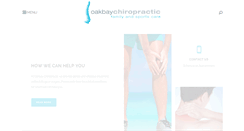 Desktop Screenshot of oakbaychiro.com